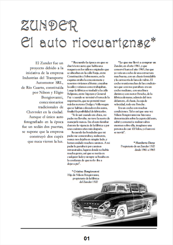 Zunder - El auto riocuartense (1)